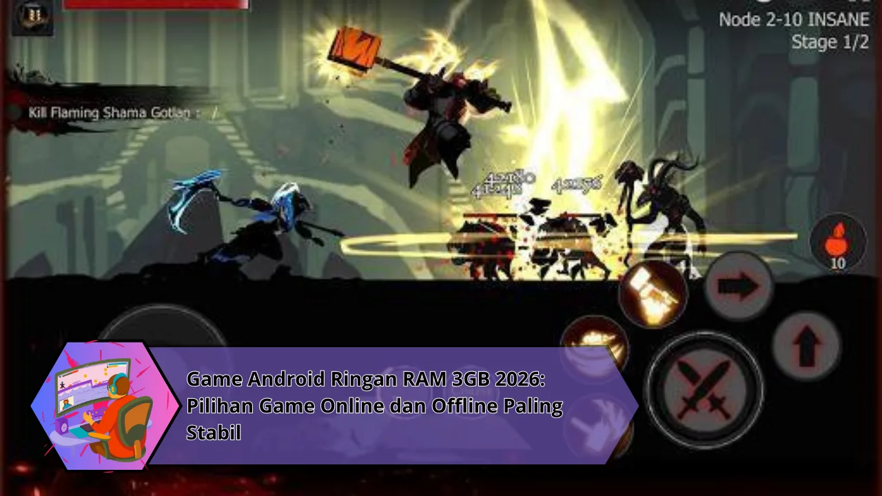 Game Android Ringan RAM 3GB 2026: Pilihan Game Online dan Offline Paling Stabil