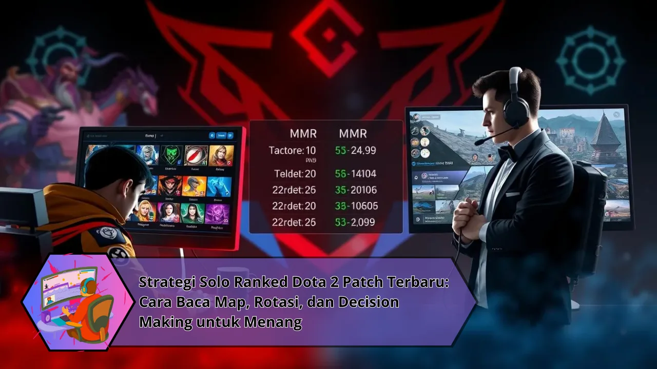 Strategi Solo Ranked Dota 2 Patch Terbaru: Cara Baca Map, Rotasi, dan Decision Making untuk Menang