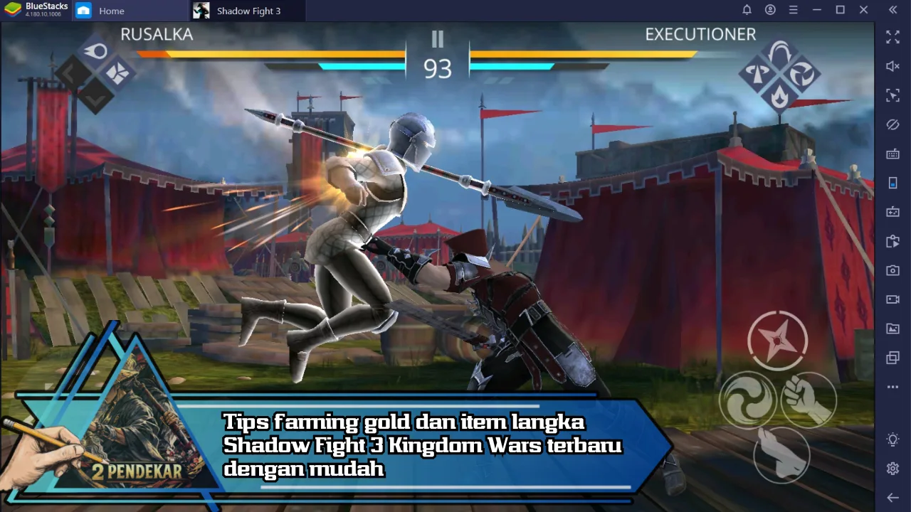 Tips farming gold dan item langka Shadow Fight 3 Kingdom Wars terbaru dengan mudah